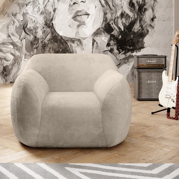 Křeslo TEDDY bílá 3