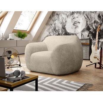 Křeslo TEDDY bílá 1