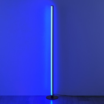 Stojací LED RGB lampa TENDO černý kov 3