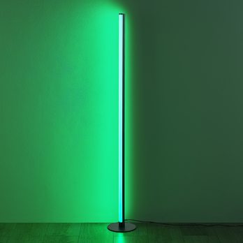 Stojací LED RGB lampa TENDO černý kov 4