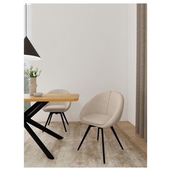 Jídelní židle TENNA písková/matná černá 1