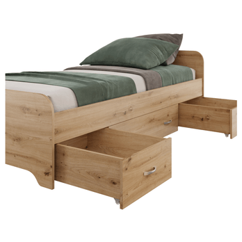 Postel TEREZA dub artisan, 90x200 cm 3