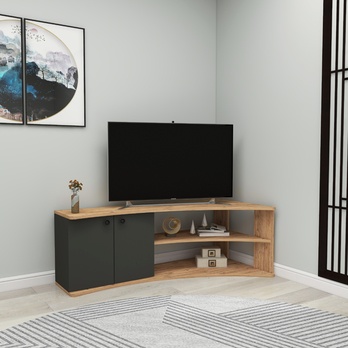 TV komoda TERMERA borovice/antracitová 1