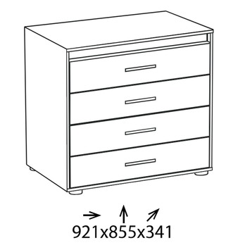 Komoda TEXAS TX1 dub sonoma 2