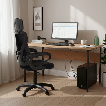 Kancelářská židle THORN černá 1