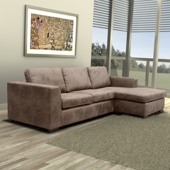 Sedací souprava THUNDER pravá, hnědá 1