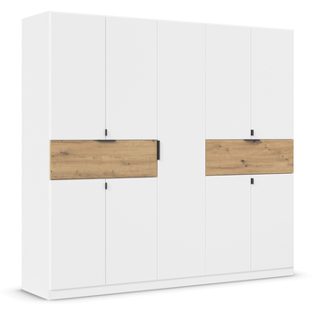 Šatní skříň TICAO III alpská bílá/dub artisan, šířka 226 cm 3