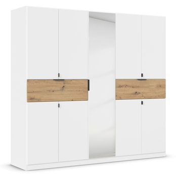 Šatní skříň TICAO IV alpská bílá/dub artisan, šířka 226 cm 3