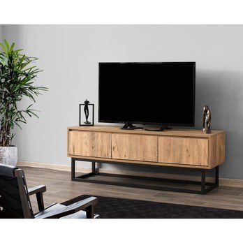 TV komoda TILSIM borovice/černá, šířka 140 cm 1