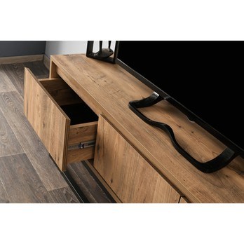 TV komoda TILSIM borovice/černá, šířka 140 cm 4