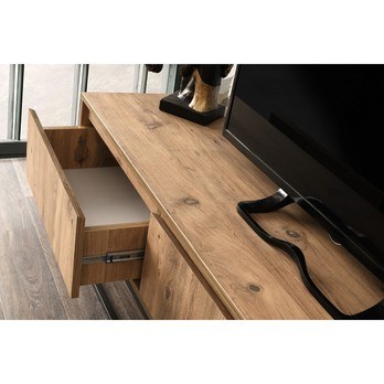 TV komoda TILSIM borovice/černá, šířka 180 cm 4