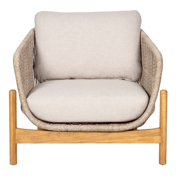 Zahradní křeslo TIRROCANO hnědá/béžová, šířka 86 cm 2