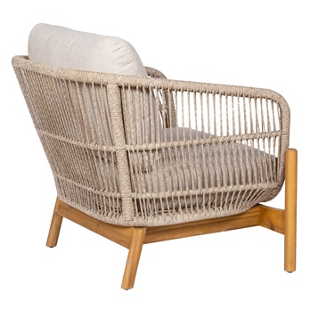 Zahradní křeslo TIRROCANO hnědá/béžová, šířka 86 cm 3