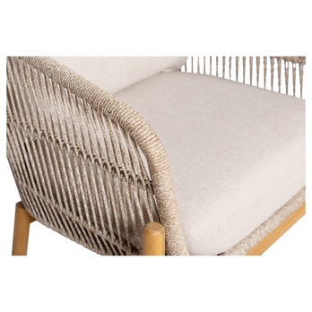 Zahradní křeslo TIRROCANO hnědá/béžová, šířka 86 cm 5