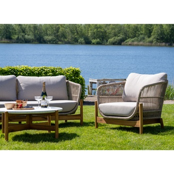 Zahradní křeslo TIRROCANO hnědá/béžová, šířka 86 cm 6