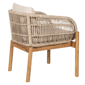 Zahradní křeslo TIRROCANO hnědá/béžová, šířka 65 cm 3