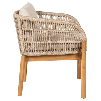 Zahradní křeslo TIRROCANO hnědá/béžová, šířka 65 cm 4