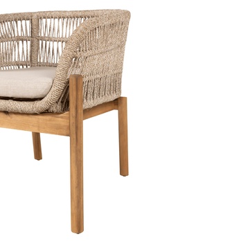 Zahradní křeslo TIRROCANO hnědá/béžová, šířka 65 cm 5