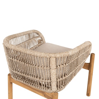 Zahradní křeslo TIRROCANO hnědá/béžová, šířka 65 cm 6