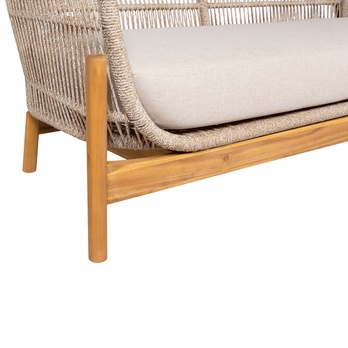 Zahradní pohovka TIRROCANO hnědá/béžová 5