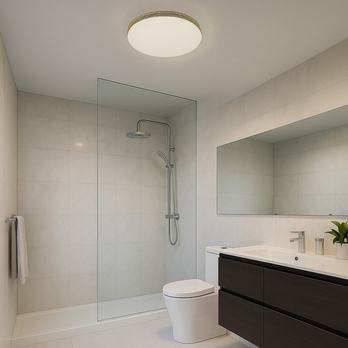 Stropní svítidlo TOMA zlatá/bílá 1