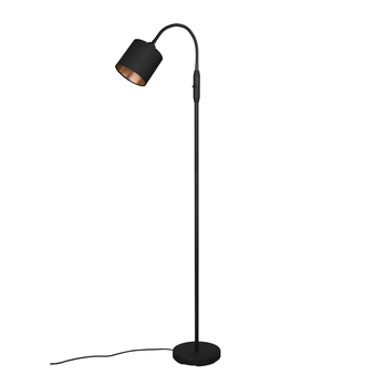 Stojací lampa TOMMY černá/kov 1
