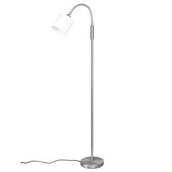 Stojací lampa TOMMY bílá/chrom 1