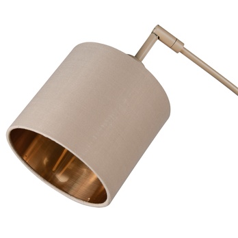 Stojací oblouková lampa TOMMY písková/zlatá 4