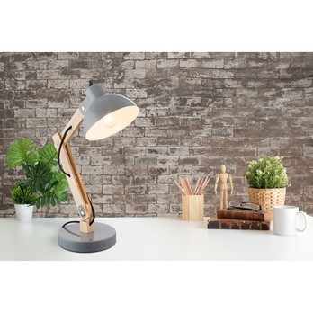 Stolní lampa TONGARIRO šedá 1