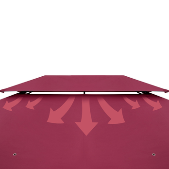 Zahradní altán TOPAS červená 6