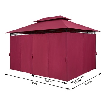 Zahradní altán TOPAS červená 10