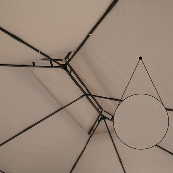 Zahradní altán TOPAS šedá 2