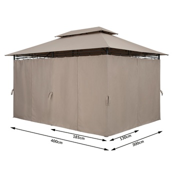 Zahradní altán TOPAS šedá 11