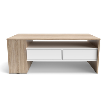 Konferenční stolek TOREY dub sonoma/bílá 2