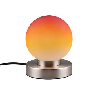 Stolní lampa TOUCH ME 2 oranžová/stříbrná 1