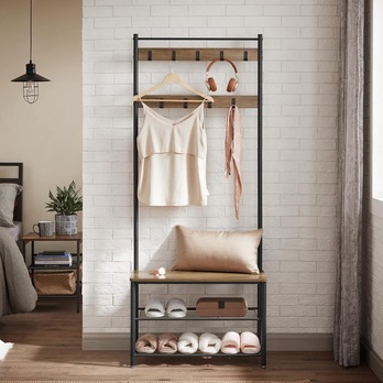 Předsíňová sestava TOURCO černá/medová 1