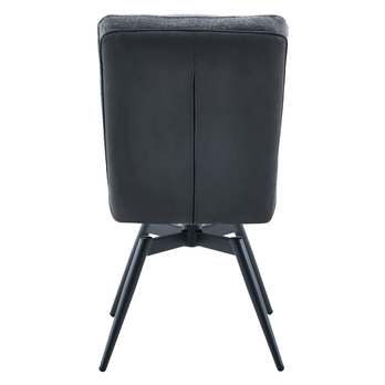 Jídelní židle TOVIANA tmavě šedá/vintage antracitová 2