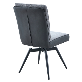 Jídelní židle TOVIANA tmavě šedá/vintage antracitová 3