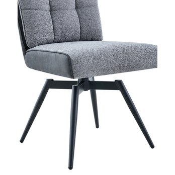 Jídelní židle TOVIANA tmavě šedá/vintage antracitová 8