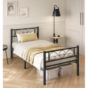 Postel s roštem TOX černá, 90x190 cm 1