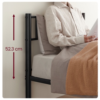 Postel s roštem TOX černá, 90x190 cm 3