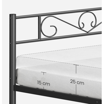 Postel s roštem TOX černá, 90x190 cm 4