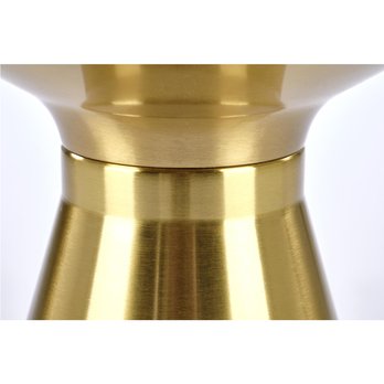 Přístavný stolek TRABICO černý mramor/zlatá 3