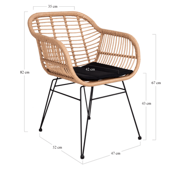 Jídelní židle  TRAISTI přírodní 5