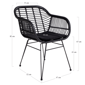 Jídelní židle  TRAISTI černá 5