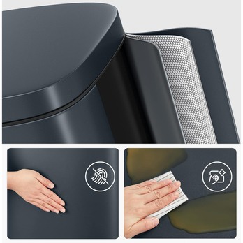 Odpadkový koš TRASH šedá, 30 l 2