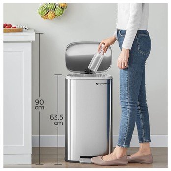 Odpadkový koš TRASH nerez, 30 l 5
