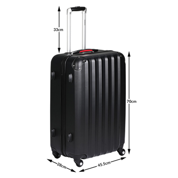 Cestovní kufr TRAVEL černá, objem 90 l 11