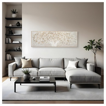 Obraz na plátně s rámem TREE VI 152x52 cm 1
