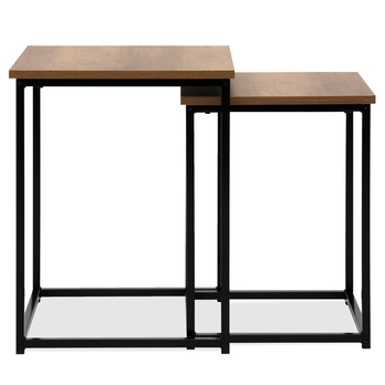 Přístavný stolek TRELLEBORG I černá/dub artisan, set 2 ks 1